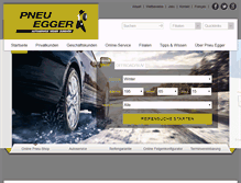 Tablet Screenshot of pneu-egger.ch